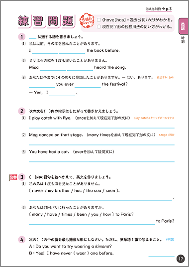 「練習問題」のサンプルページ