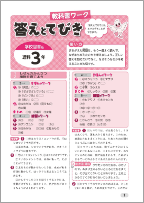 答えとてびき