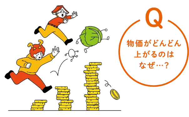 Q 物価がどんどん上がるのはなぜ…？